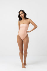 Cayman Geo Strapless One Piece Mandarin