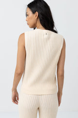 Shell Beach Sweater Vest Oatmeal