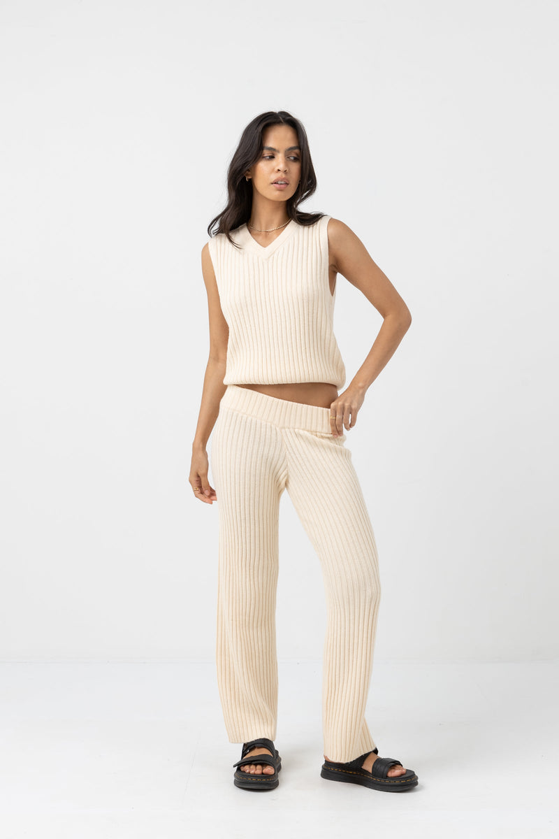 Shell Beach Sweater Vest Oatmeal