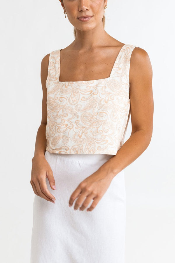 Fiji Cropped Top Cinnamon