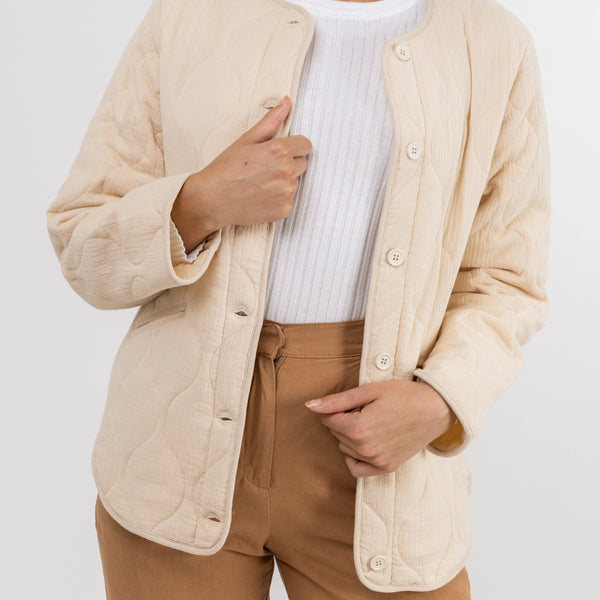 Dakota Quilted Jacket Cream