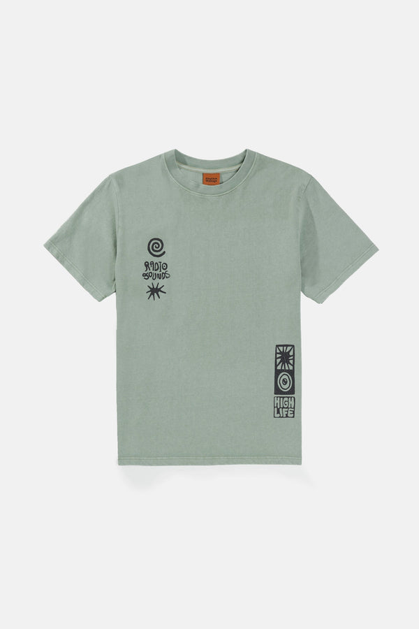 High Life Vintage Ss T-Shirt Sea Foam