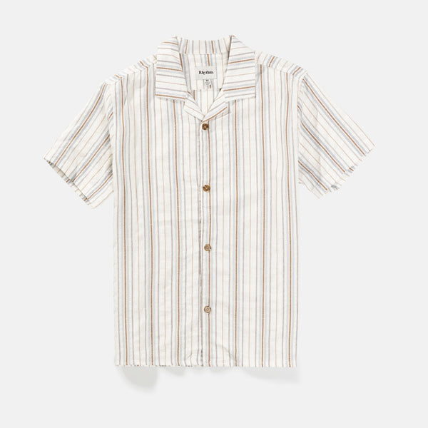 Vacation Stripe Ss Shirt Natural – Rhythm US