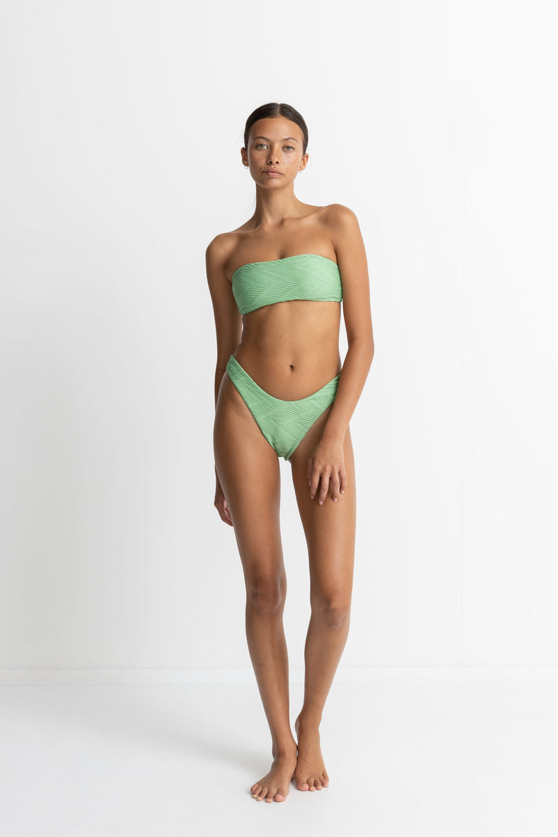 Rhythm Livin - Castaway Bandeau Top Green - Buy Now, Pay Later