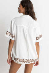 Joelene Short Sleeve Shirt White