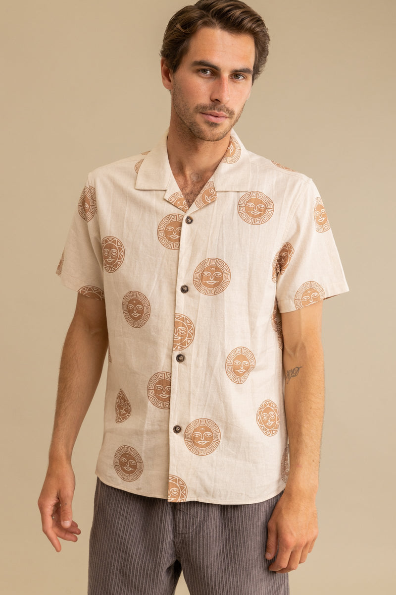 Sun Stamp SS Shirt Natural