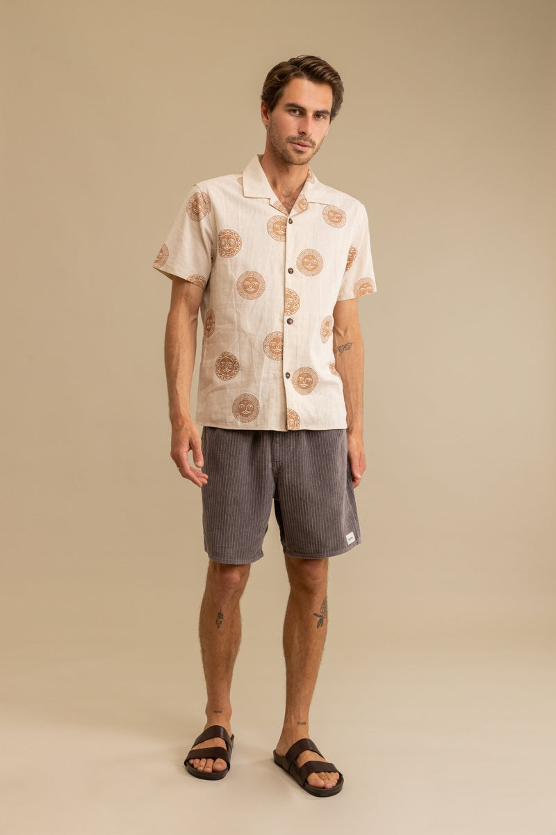 Sun Stamp SS Shirt Natural