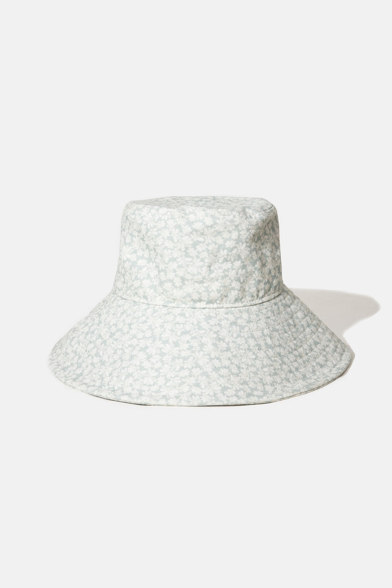Floral Bucket Hat Seafoam