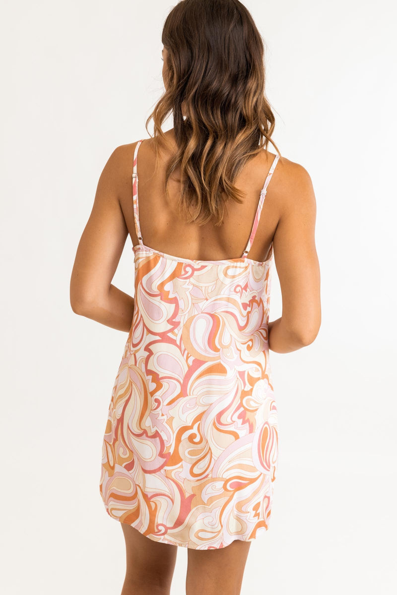 Las Palmas Mini Slip Dress Rose