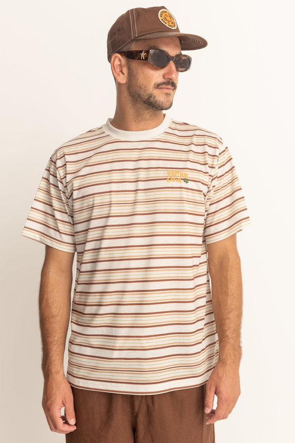 Vintage Striped Drop Shoulder T-Shirt