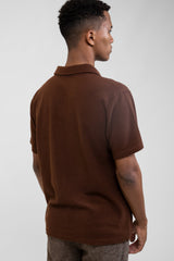 Vintage Terry SS Polo Chocolate
