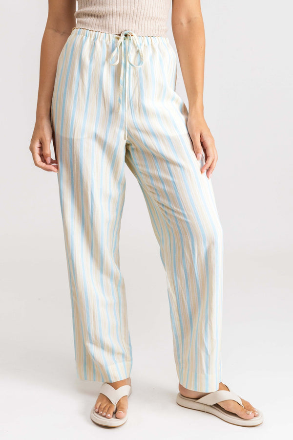 Sanctuary Stripe Pant Blue