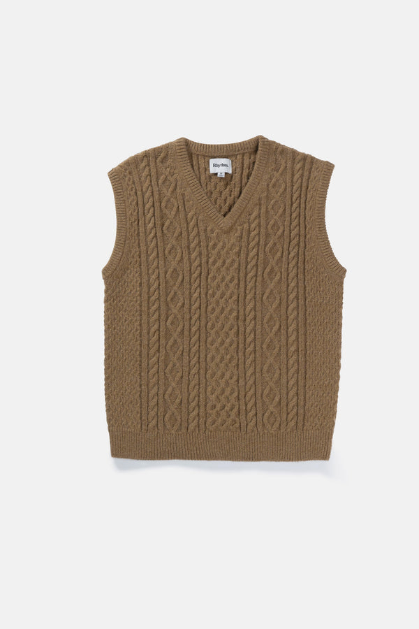 Mohair Knit Vest Sand