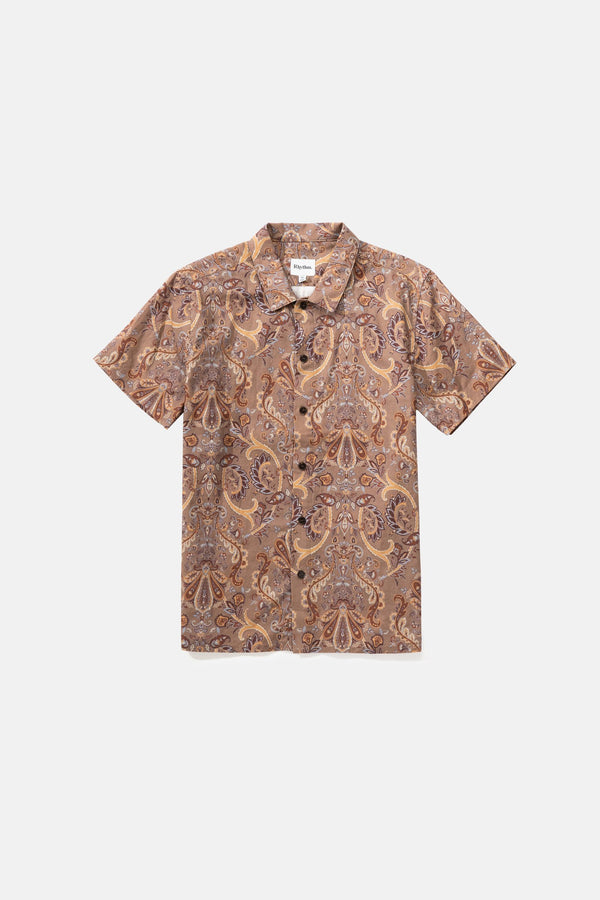 Paisley Ss Shirt Dusty Mauve