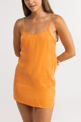 Bonnie Slip Mini Dress Tangelo