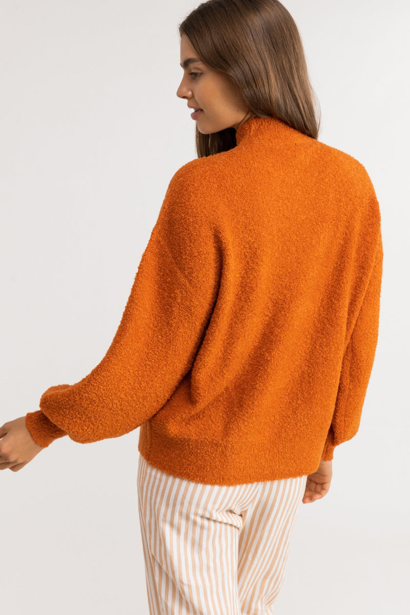 Brie Boucle Knit Jumper Tangelo