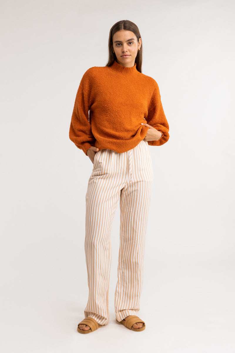 Brie Boucle Knit Jumper Tangelo