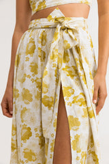 Harmony Floral Maxi Skirt Honey