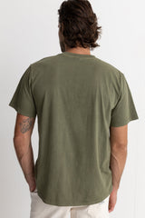Cotton T-Shirt Sleeve Rhythm Vintage Green US Short Washed Weight – Heavy