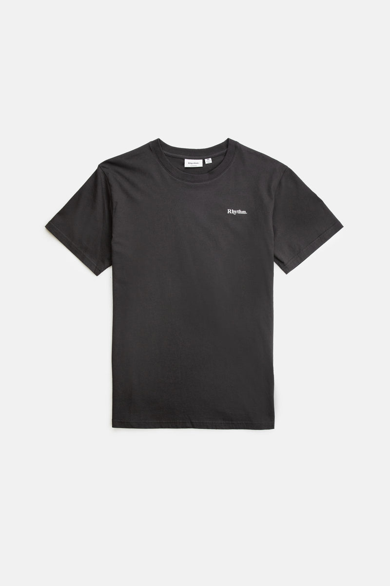 Organic Cotton Standard Script Logo T-Shirt Black – Rhythm US