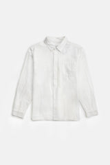 Classic Linen LS Shirt Vintage White
