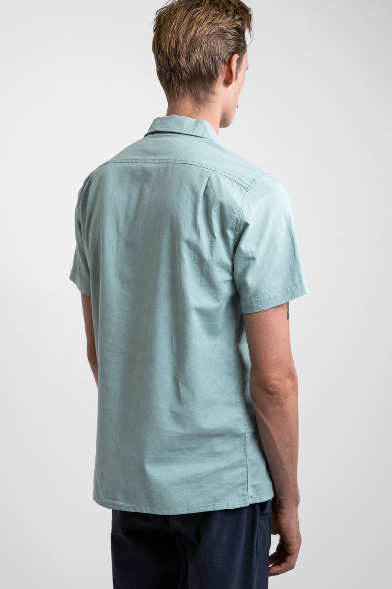 Classic Linen SS Shirt Eucalyptus