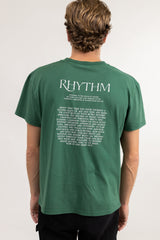 Record Band SS T-Shirt Vintage Green