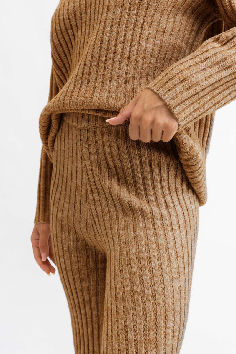 Daisy Knit Pant Mocha