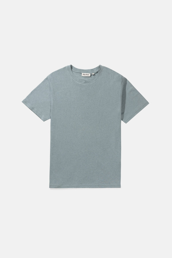 Linen T-Shirt Storm Blue