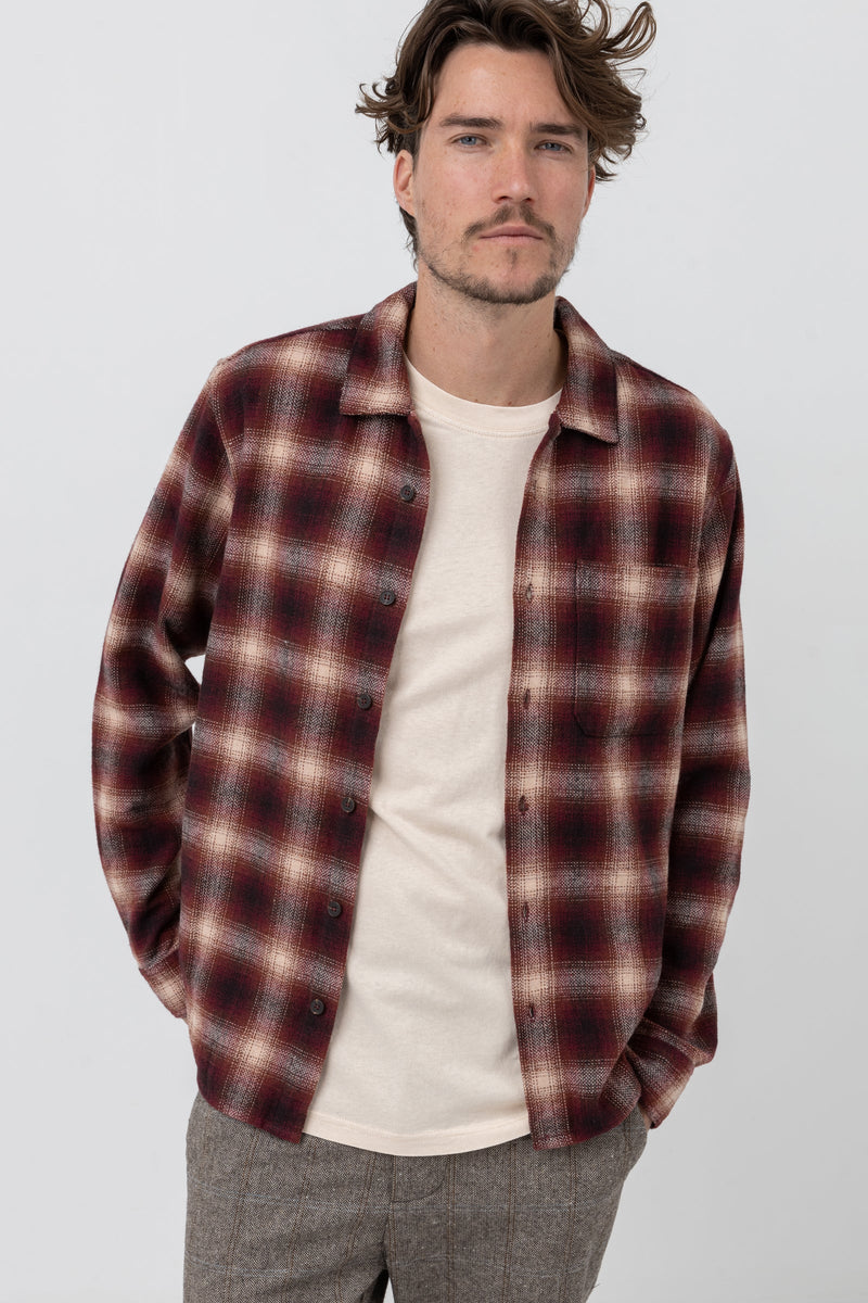 Check LS Shirt Mulberry – Rhythm US