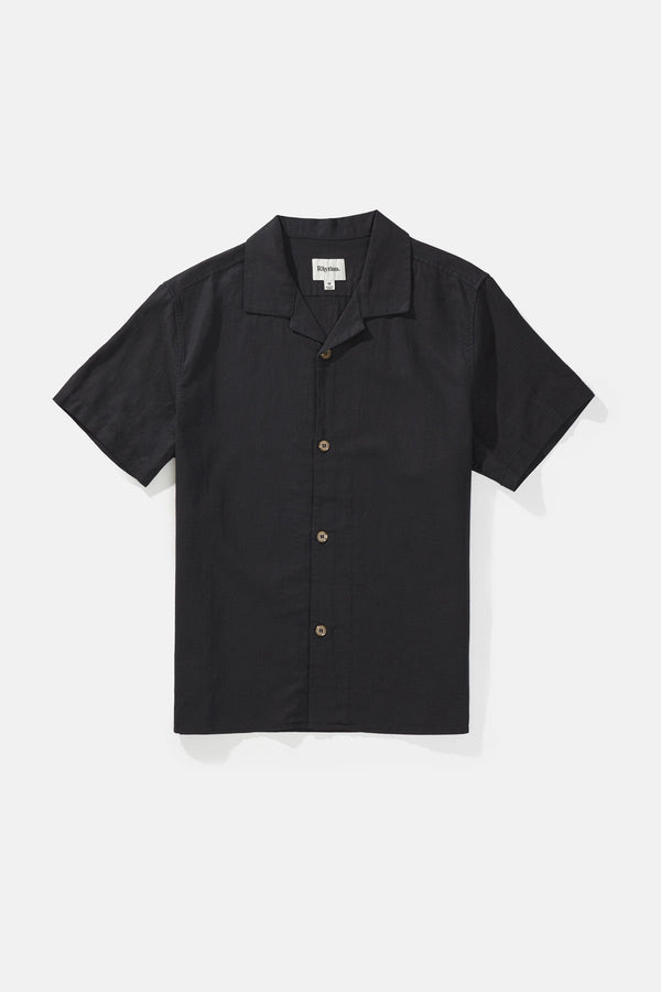 Linen Cuban SS Shirt Dark Smoke