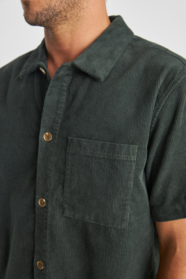 Cord SS Shirt Forest
