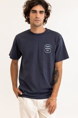 Broadcast Vintage Ss T-Shirt Pacific Navy
