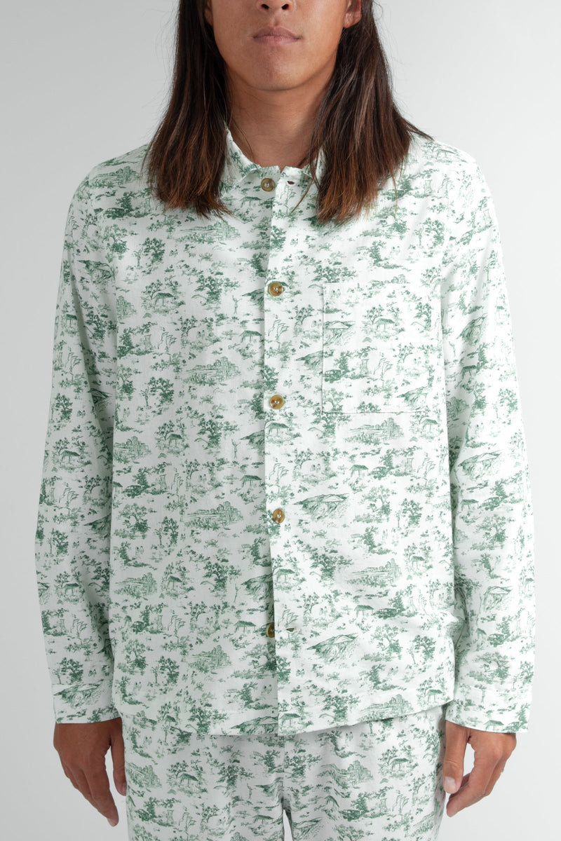 Holiday Pajama Shirt Green