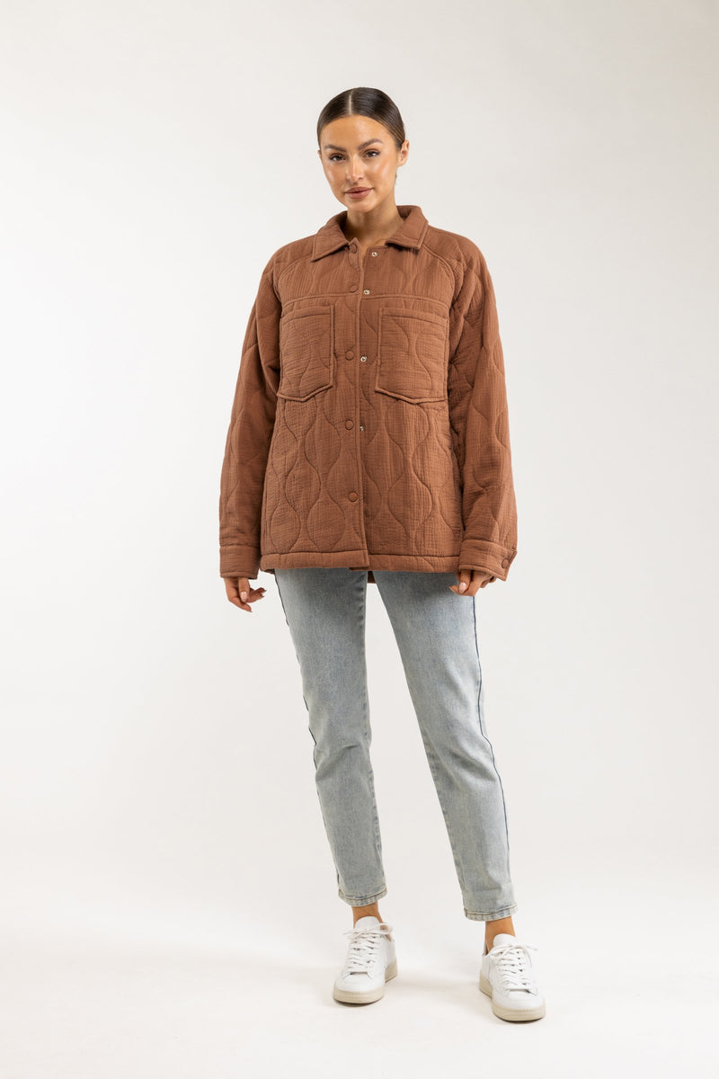 Rhodes Quilted Jacket Coconut Shell